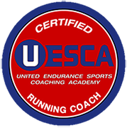 Running coach certification logo from the United Endurance Sports Coaching Academy (UESCA)